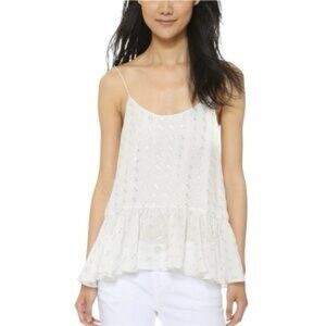 Club Monaco Silk Blend Cream Camisole Top